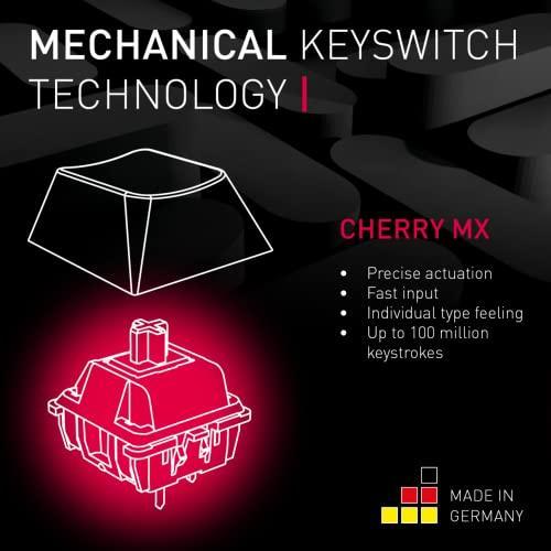 受注製作 ゲーミングキーボード 有線 |Cherry MX 2.0S 有線ゲーミングキーボード RGB Lighting MX 赤軸 ピュアホワイトボード【並行