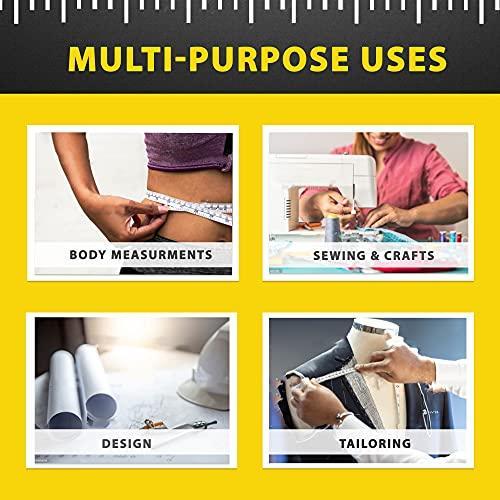 3 Piece Measuring Tape for Body Kit - Automatic Telescopic 80 Inch Tape  Measure Body Measuring Tape for Weight Loss, Muscle Gain - Metric Body  Measure