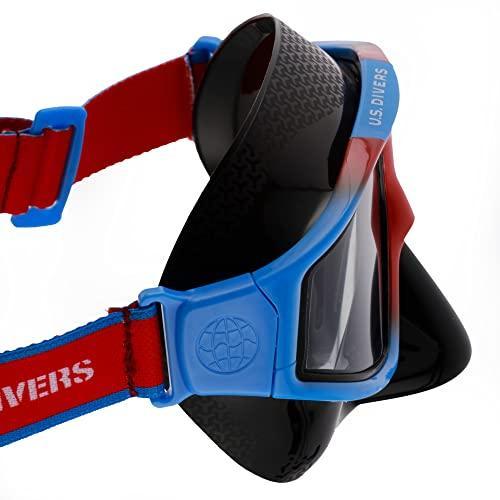 新しいエルメス シュノーケル |U.S. Divers Avila Adult Snorkel Combo - Curved 2-Window Lens for Pa