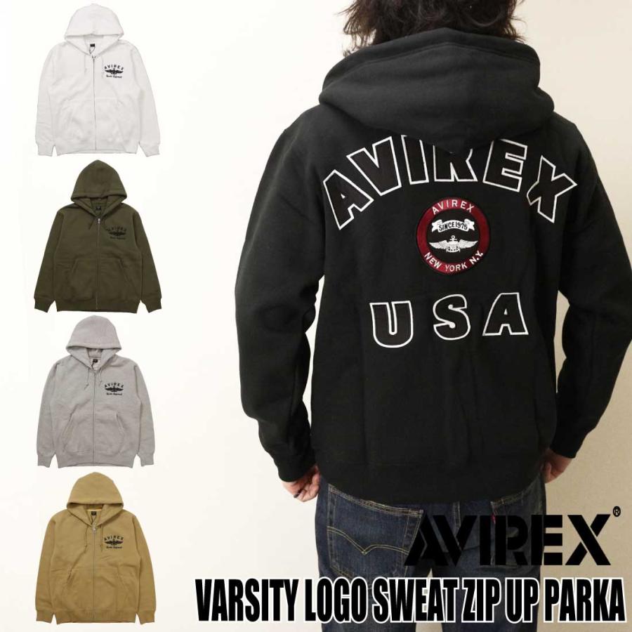 AVIREX ブルゾンパーカー AVIREX（アヴィレックス） アビレックス 長袖 パーカー ジップアップ