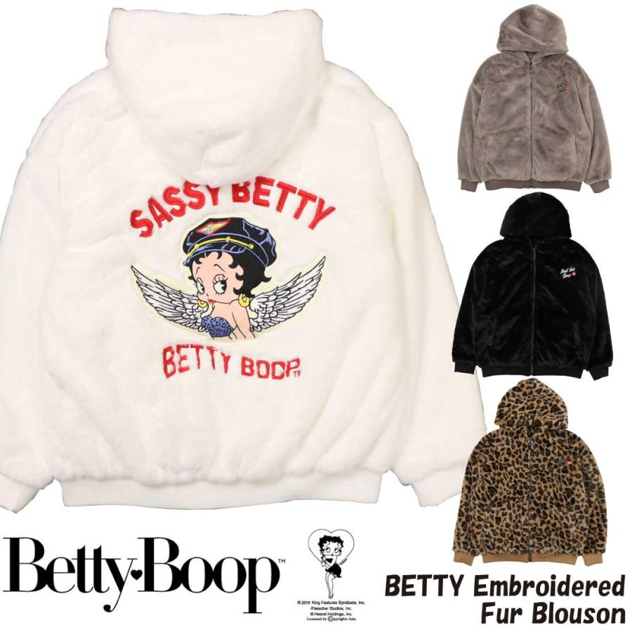 BETTY BOOP ベティ・ブープ ボアジャケット ファー ブルゾン BETTY BOOP ベティ・ブープ ボアジャケット ファー ブルゾン