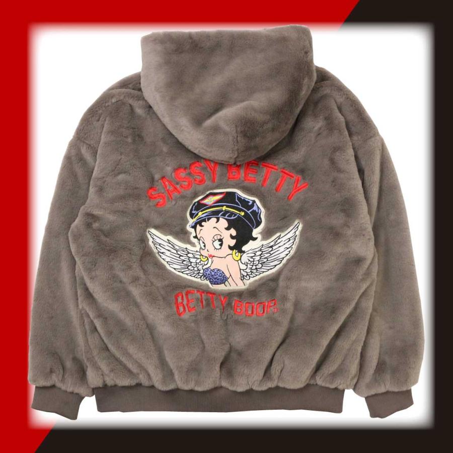 BETTY BOOP ベティ・ブープ ボアジャケット ファー ブルゾン BETTY BOOP ベティ・ブープ ボアジャケット ファー ブルゾン