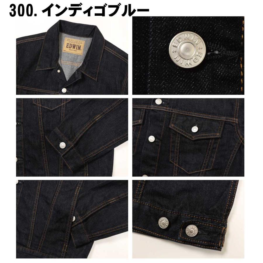 EDWIN エドウィン Gジャン デニム ジャケット ET1115 綿100 EDWIN エドウィン Gジャン デニム ジャケット ET1115 綿100
