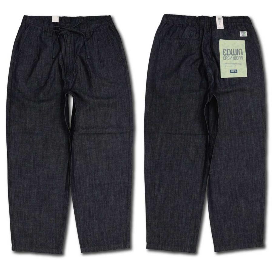 SALE EDWIN エドウィン デニム パンツ ボトムス EEW05 イージー タックトラウザー EASY WEAR ワイドテーパード ワイドトラウザー カジュアル メンズ | INTERNATIONAL BASIC | 07