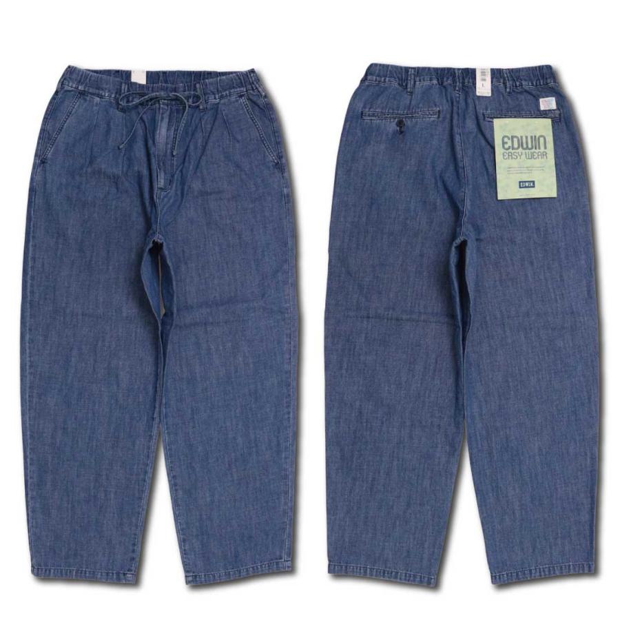 SALE EDWIN エドウィン デニム パンツ ボトムス EEW05 イージー タックトラウザー EASY WEAR ワイドテーパード ワイドトラウザー カジュアル メンズ | INTERNATIONAL BASIC | 11