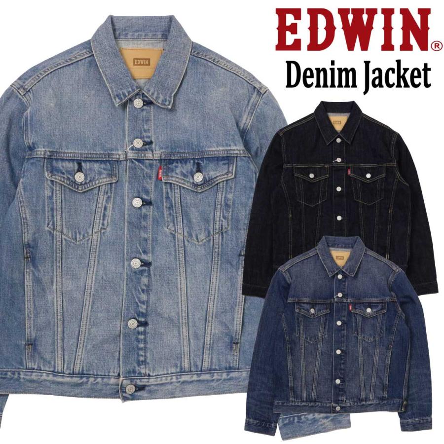 EDWIN（エドウィン） デニム ジャケット アウター Gジャン ET1136 12oz