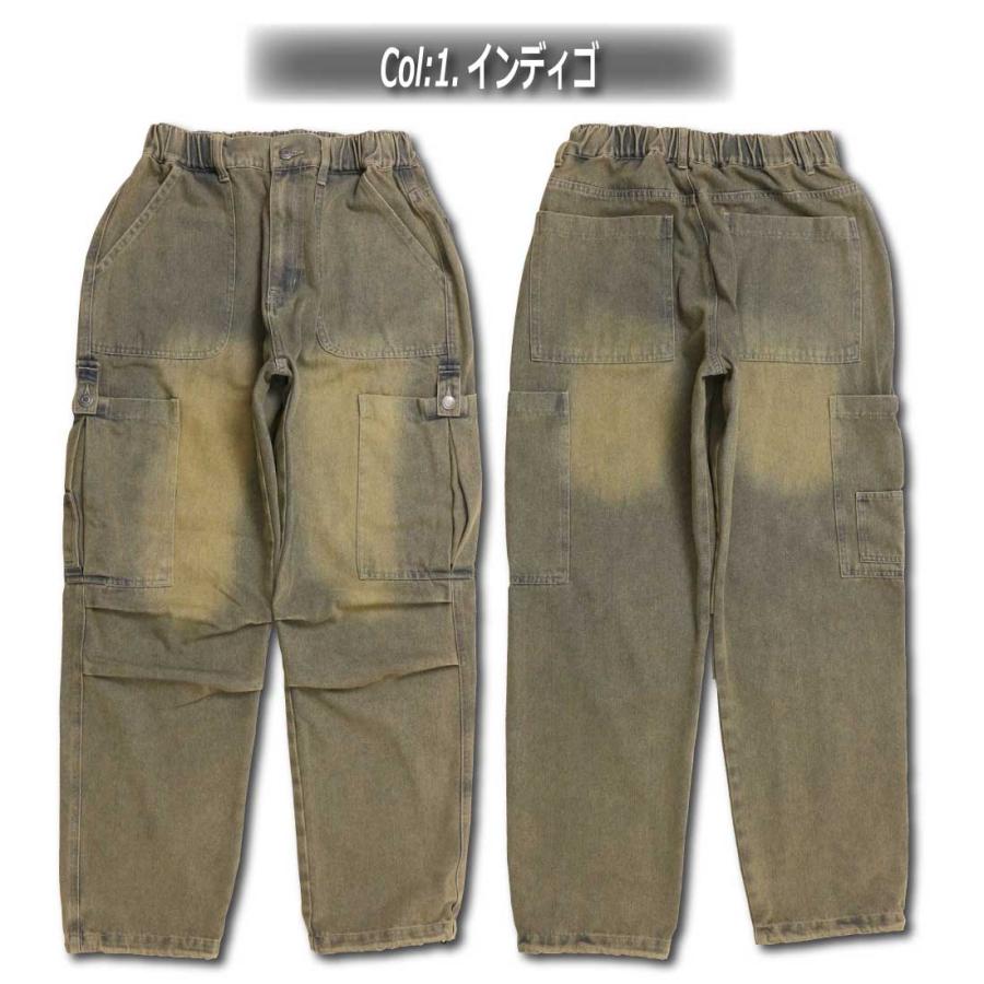 A.T.C in the attic デニムパンツ 252-2971 オーバーダイ カーゴパンツ 