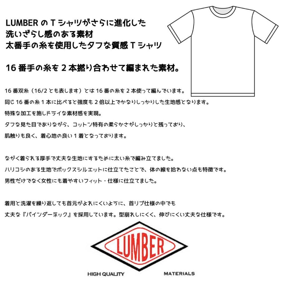 メール便 発送 LUMBER ランバー 半袖 Tシャツ DERBY T-SHIRTS プリント