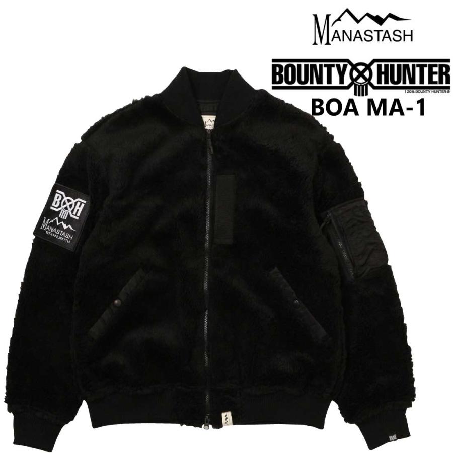 MANASTASH マナスタッシュ BOUNTY HUNTER バウンティハンター アウター ジャケット 792-5252012 ボアフリース MA-1 刺しゅう ロゴ フライトジャケット メンズ MANASTASH マナスタッシュ BOUNTY HUNTER バウンティハンター アウター