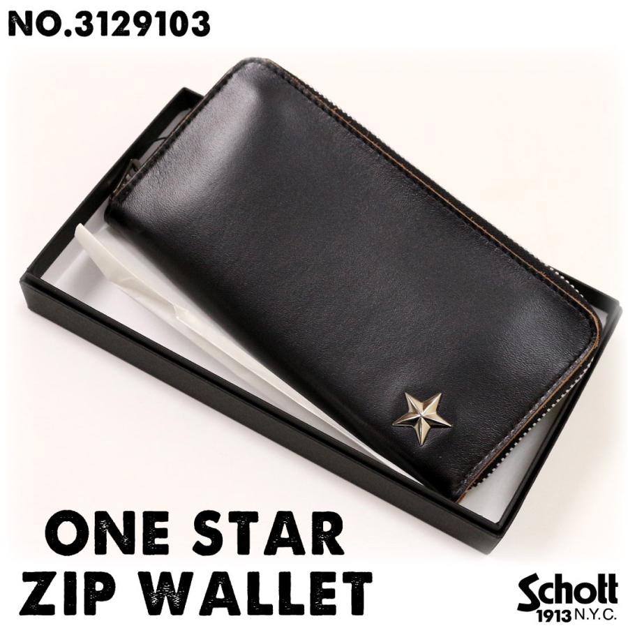 Schott N.Y.C ショット 3129103 ONE STAR ZIP WALLET ワンスター Schott N.Y.C ショット 3129103 ONE STAR ZIP WALLET ワンスター