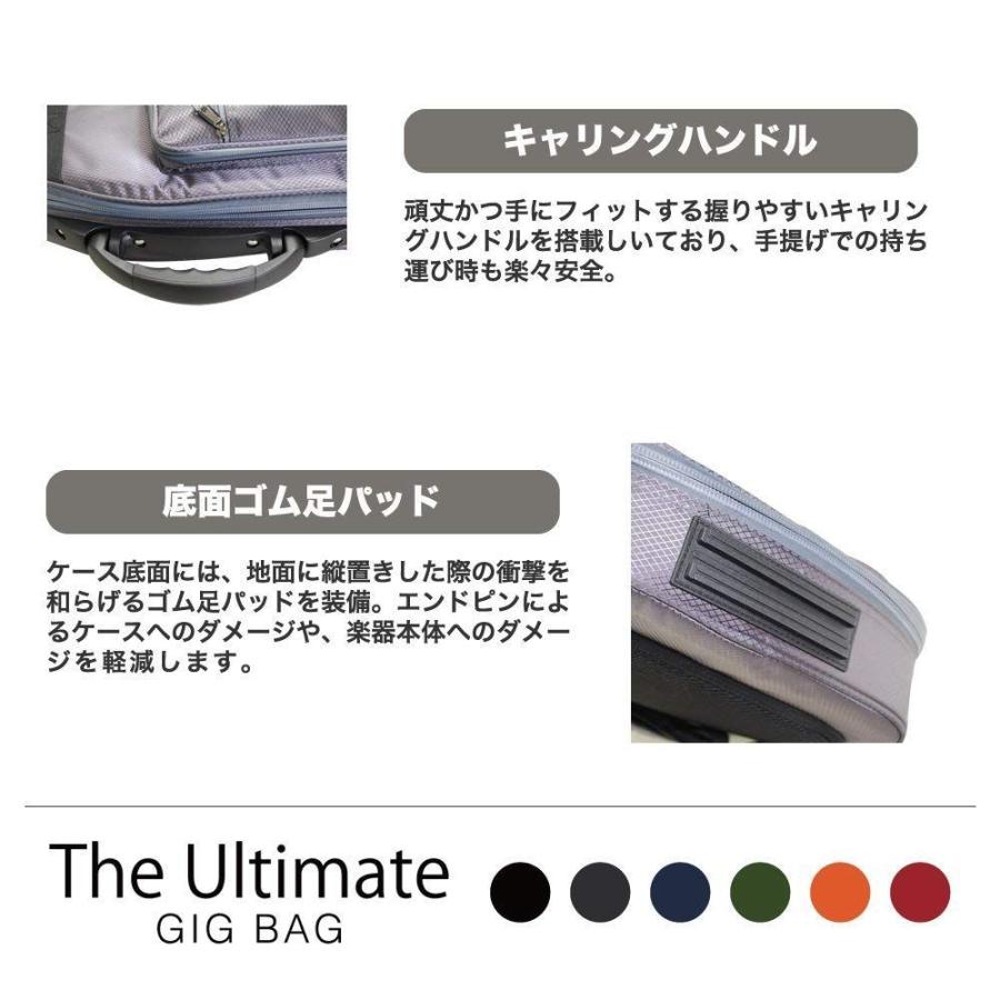 【A】KC★極厚20mmクッション★エレキベース用ギグバッグ★ブラック★リュック式★防水設計★大型ポケット★ギグケース★GB-EB1/BK_2