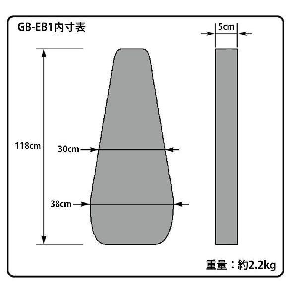 【A】KC★極厚20mmクッション★エレキベース用ギグバッグ★ブラック★リュック式★防水設計★大型ポケット★ギグケース★GB-EB1/BK_7