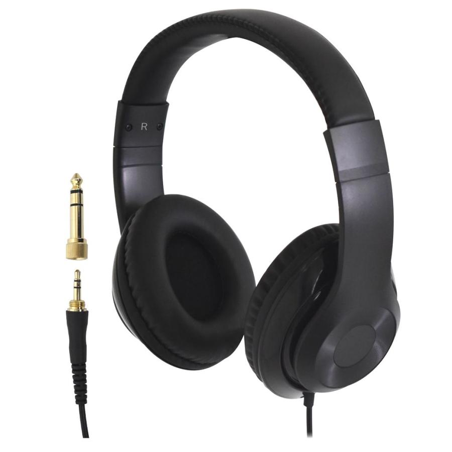 【A】変換プラグ付き★CUSTOM TRY★密閉型★ステレオヘッドフォン★ギターアンプ／デジタルドラム／キーボード／シンセサイザー用★HP