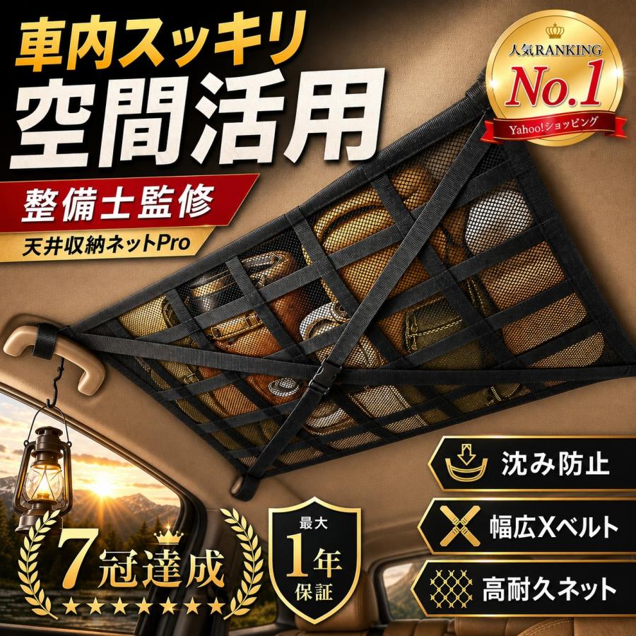 車 天井 ネット 車用品 車内収納 カー用品 ルーフネット 車中泊 カーゴ ロッドキャリー アウトドア キャンプ 便利グッズ SUV 軽自動車