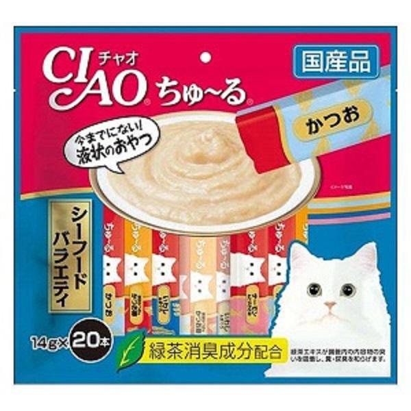 ちゅーる 猫 チュール チャオちゅーる ちゅ〜る 20本 いなば キャットフード おやつ ciaoちゅ〜る まぐろ とりささみ シーフード 贅沢セレクト 選べるバラエティ｜k-and-n-shouzi11223｜04