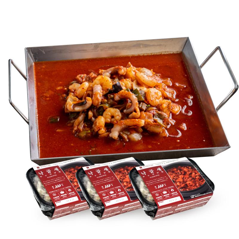 (３個セット) ナッコプセ (ホルモン+エビ+タコ) 800g 韓国鍋 海鮮鍋 お取り寄せグルメ 韓国食品 韓国通販 おすすめ 韓国本場の味 韓国料理 の商品画像