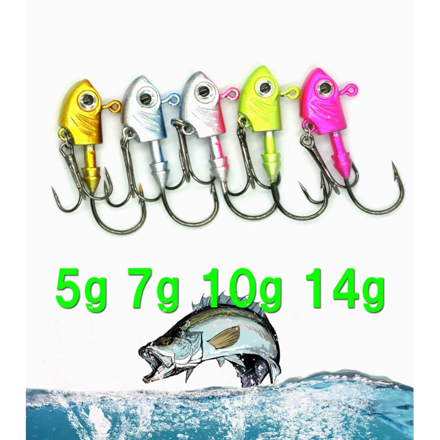 Blue Ocean シーバス ルアー ジグヘッド セット ブラック 10g 16ｇ 22g 28g 6個セット Jighead Br Blue Ocean 通販 Yahoo ショッピング