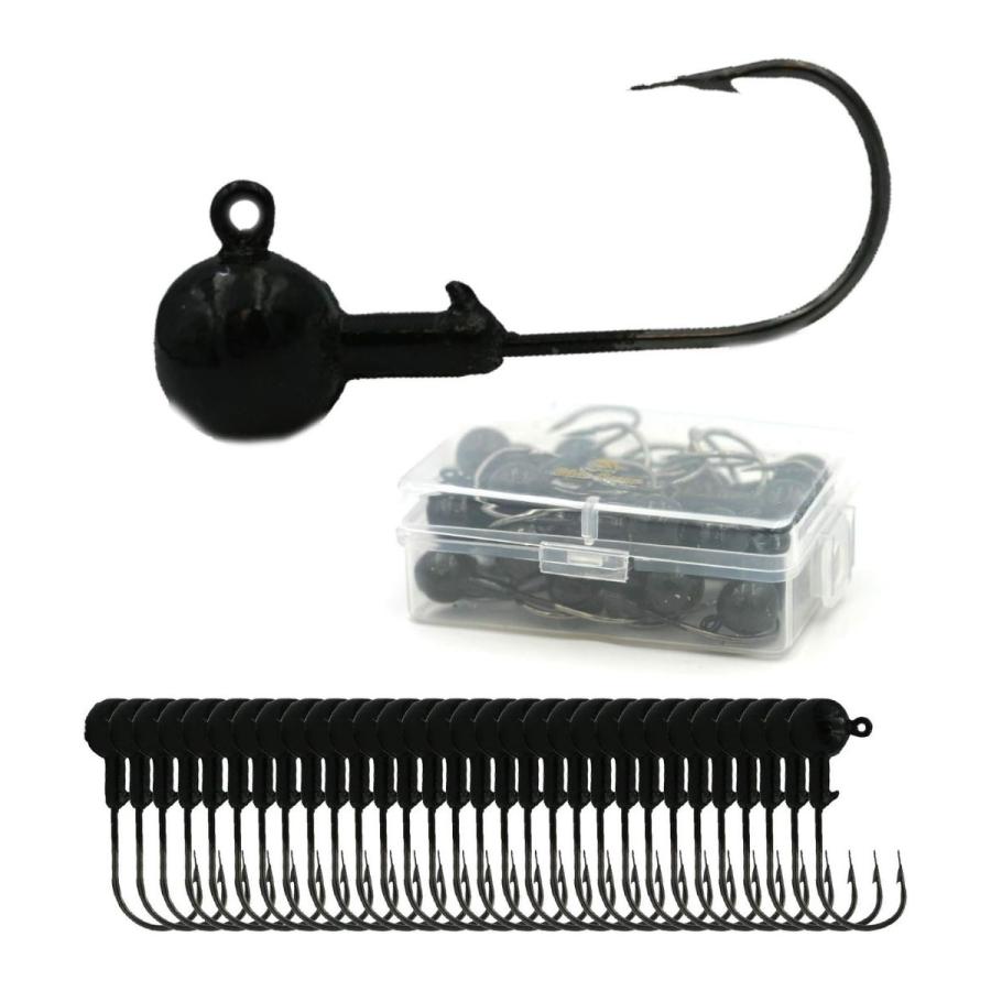 Blue Ocean ジグヘッド セット 5g 7g 丸形 30個セット ブラックバス シーバス ルアーセット ファッション通販