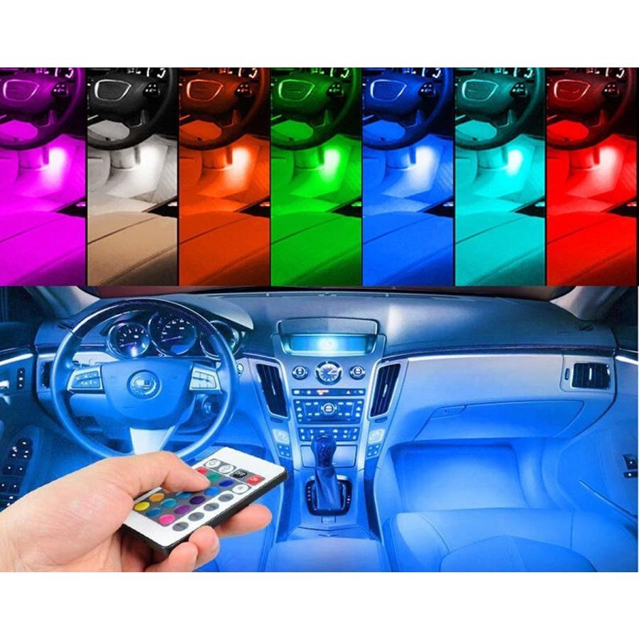 Led テープ ライト 12連 車内装飾 サウンドセンサー 音楽 音に反応 防水 Rgb 簡単操作でムードアップ K193 Blue Ocean 通販 Yahoo ショッピング