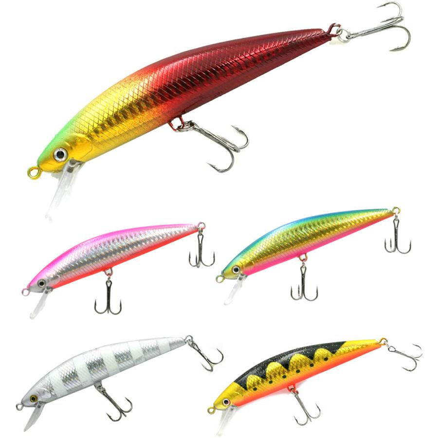 釣り ルアーセット シンキング ミノー 40g 12cm 5個セット Blue Ocean 青物 ヒラメ Minnow 40g J Blue Ocean 通販 Yahoo ショッピング