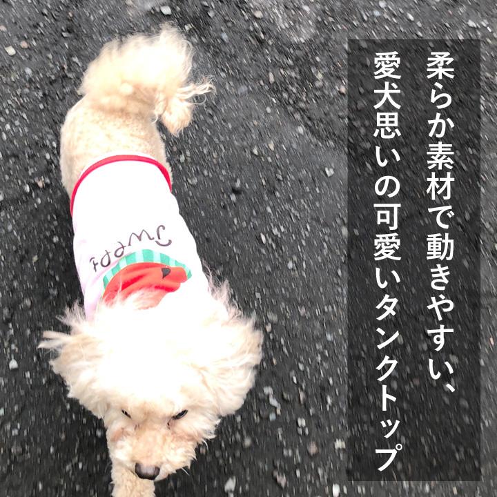 【源さん】犬服タンクトップ はっぴーDOG 犬 服 夏 犬服 いぬ 犬の服 タンクトップ 着せやすい