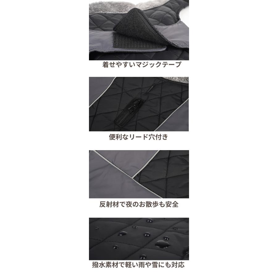 はっぴーDOG 着せやすい大型犬用コート 犬服 大型犬 中型犬 アウター