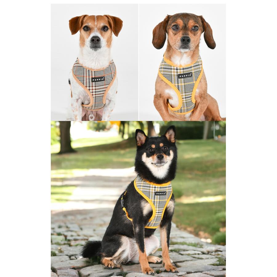はっぴーDOG ハーネス 千鳥柄 チェック柄 犬 首の負担が少ない はっぴーDOG ハーネス 千鳥柄 チェック柄 犬 首の負担が少ない