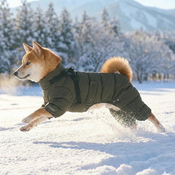 はっぴーDOG 犬 服 犬服 いぬ 犬の服 ジャケット ハーネス付き つなぎ