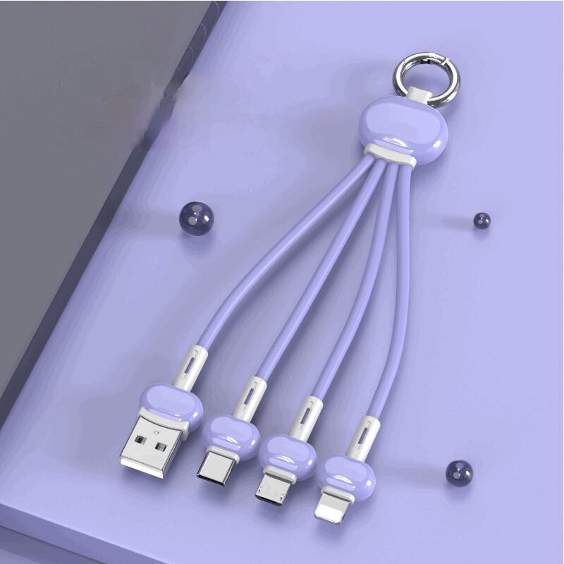 スマホ 充電ケーブル 3in1 Lightning/Type C/Micro USBケーブル 多機種