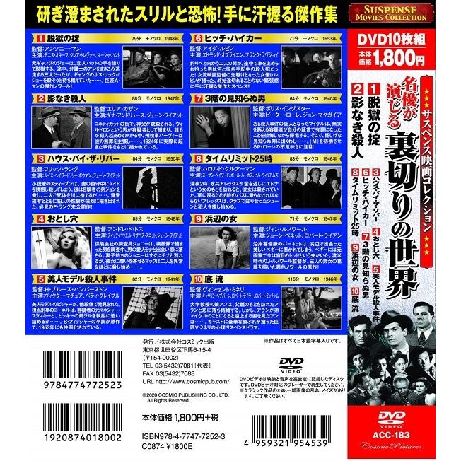 サスペンス映画コレクション 名優が演じる世界 DVD20枚組 No.4