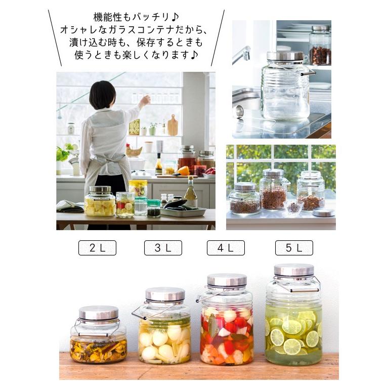 アデリア 日本製 梅酒瓶 果実酒 ステンレス蓋 ガラス製 Mcコンテナー ３l レードル付き 815 Ade 815 キッチンダイレクト 通販 Yahoo ショッピング