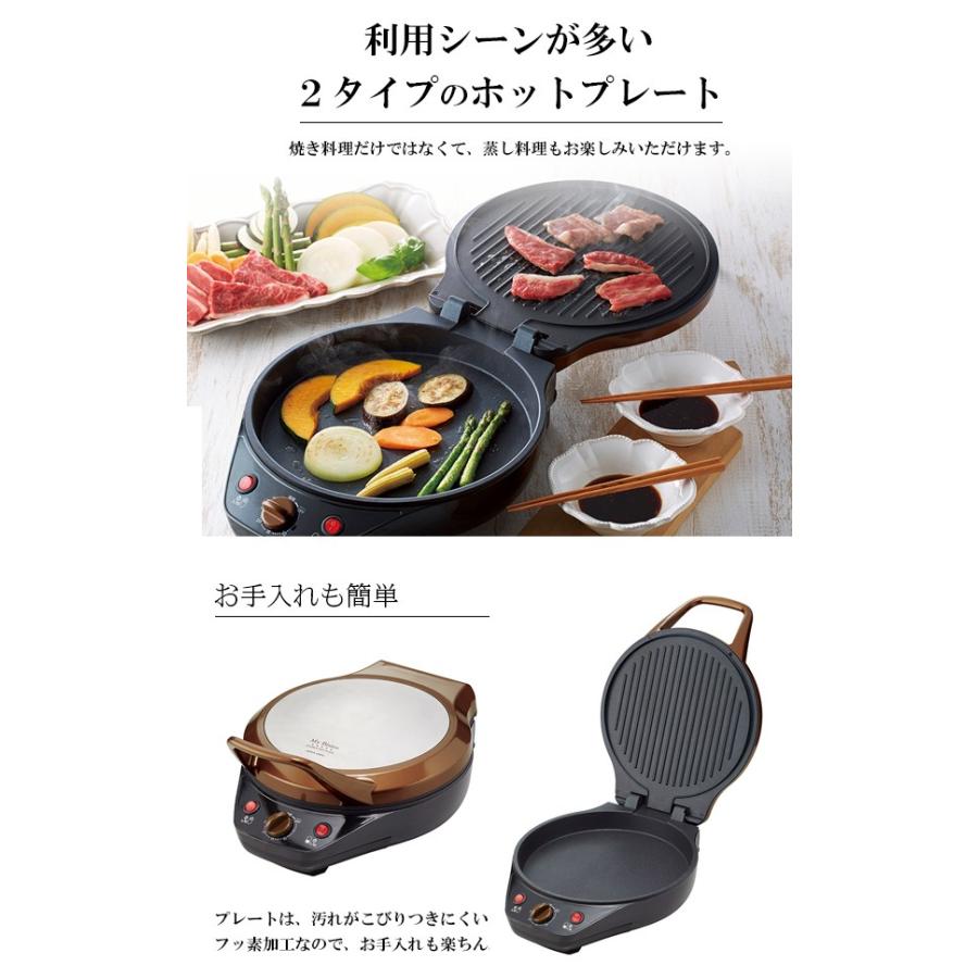 送料無料 アピックス 蒸し焼き＆両面焼き ダブルホットプレート AWP