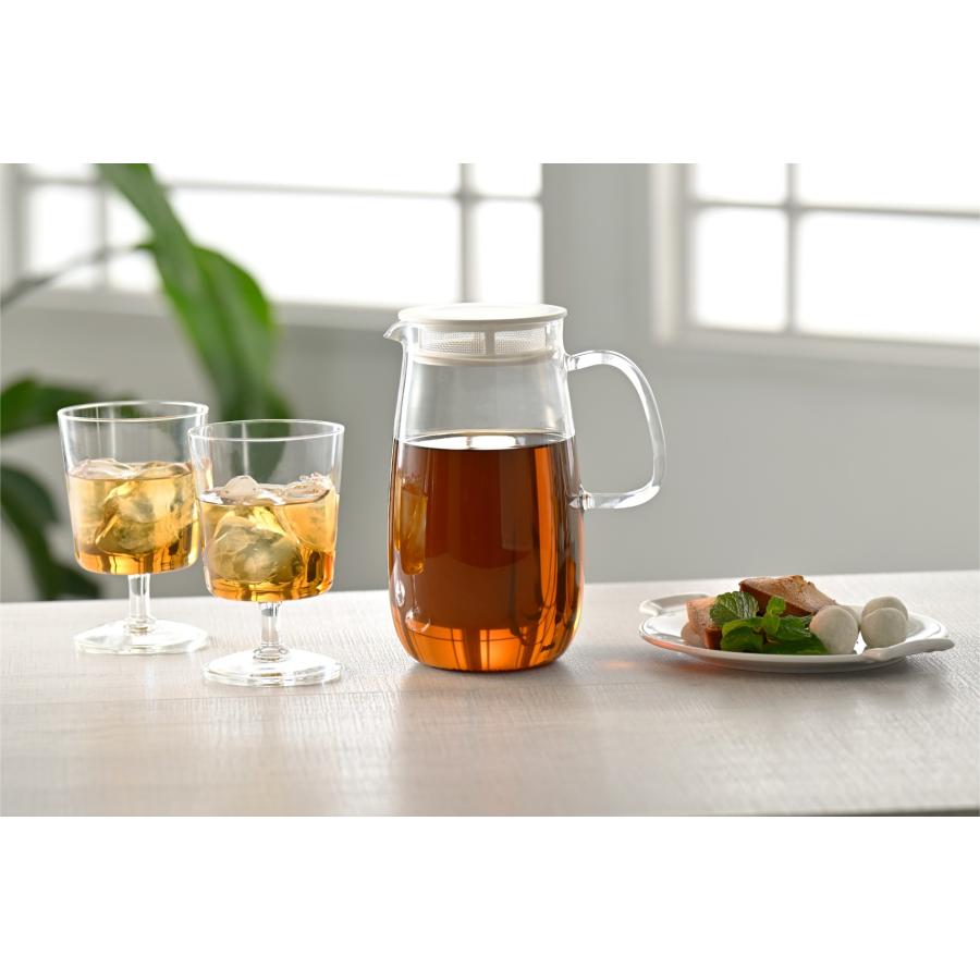 ハリオ レンジでかんたん麦茶ポット むぎちゃん 1.0L ホワイト XMP