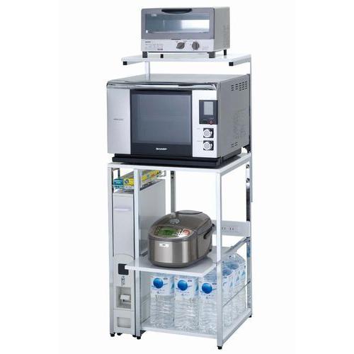 スリム米びつ付レンジラック　ハイタイプ　LR535(10564円)