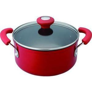 マイヤー イタリアンレッド IH200V対応両手鍋 22cm MIR-W22 : キッチン