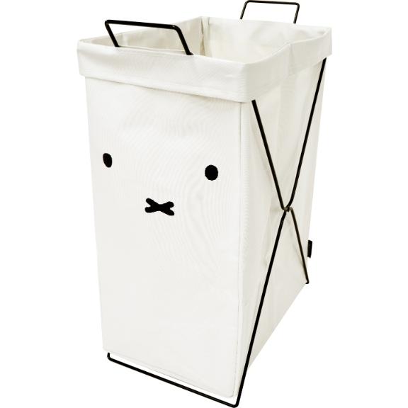オカトー miffy ランドリーバスケット 縦型 42L 顔だけミッフィー 【折りたたみ ミッフィー ボリス Dick Bruna ディックブルーナ 北欧 収納 洗濯かご】