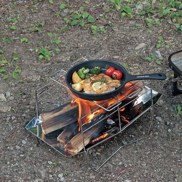 送料無料 キャプテンスタッグ UG-3096 アルミ スキレット18cm IH対応