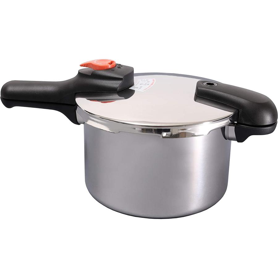 パール金属 節約クック ステンレス製圧力切替式片手圧力鍋5.5L H-5437