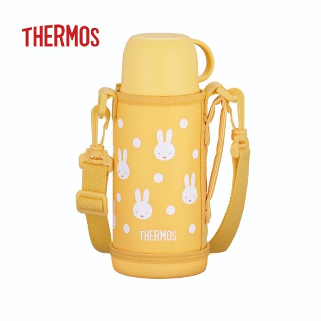 サーモス コップ付き 真空断熱2ウェイボトル 0.6L ミッフィー イエローホワイト FJJ-602WFB YWH 【THERMOS 水筒 直飲み 子供用 キッズ ワンタッチ】