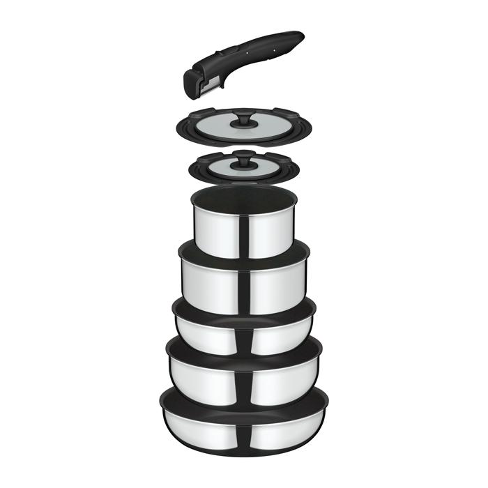 THERMOS サーモス フライパン 8点セット 新品未開封 IH・ガス火対応 サーモス ガス火専用 取っ手のとれるフライパン8点セットEA