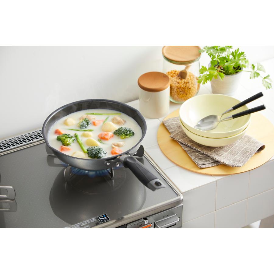 竹原製缶 霞 IH深型フライパン 24cm PJ-525 日本製 【ガス火 IH