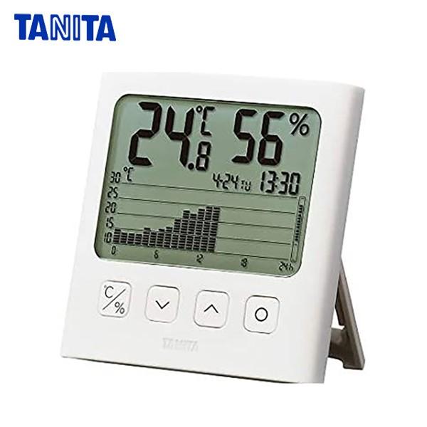 送料無料　タニタ　TT581WH　グラフ付きデジタル温湿度計　ホワイト｜k-direct2