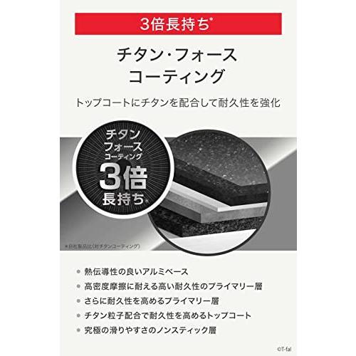 セブ T-fal IHチタン・エクセレンス モカ ウォックパン 28cm G17219