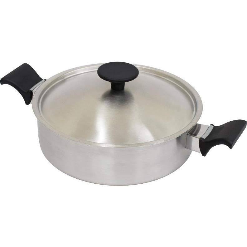 ウルシヤマ金属 両手鍋 24cmtrwー24w トロワディープポット 送料無料】ウルシヤマ金属工業 トロワ IH対応 キャセロール 24cm TRW