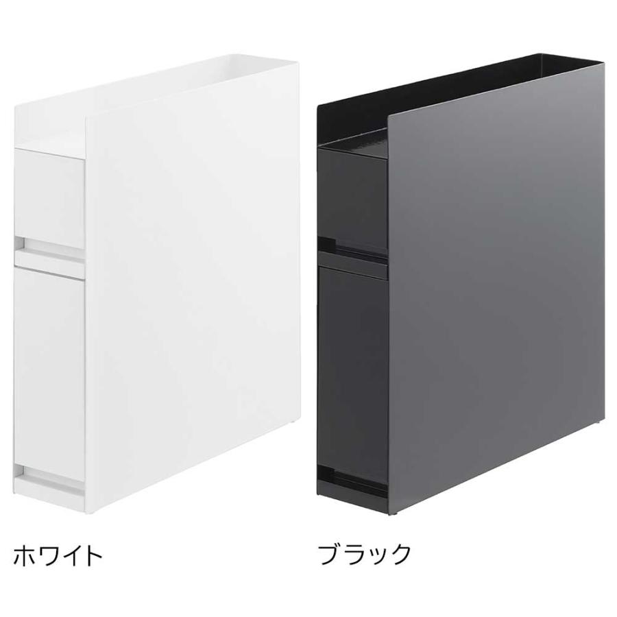 隠せる調味料ラック タワー 2段 山崎実業 tower ブラック 4335