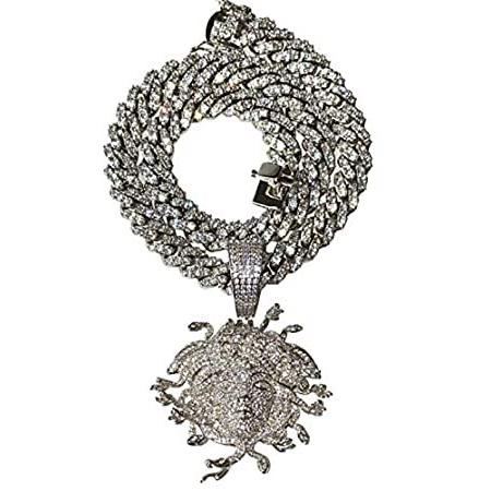 厳選された商品です 特別価格iced miami cuban chain necklace choker chain 12mm 20 inches long,14k white 好評販売中