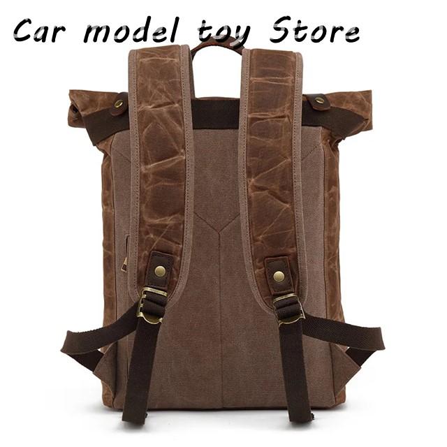 並行輸入品】 メンズ バックパック ヴィンテージ キャンバス レザー