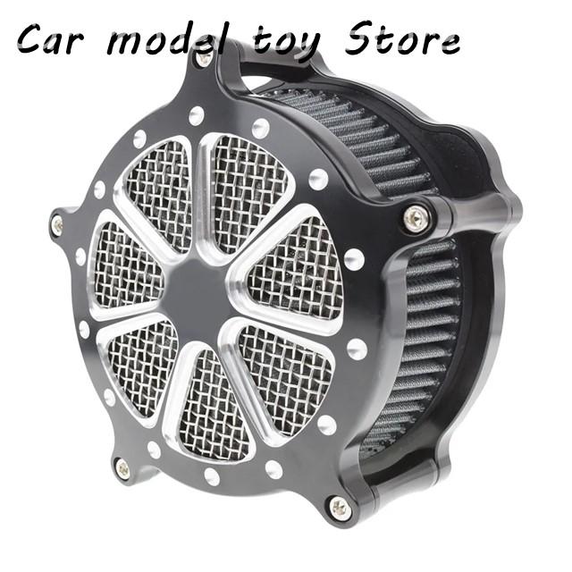 【並行輸入品】ハーレー  バイクエアフィルター青/灰色/赤エアクリーナー吸入フィルター アルミニウムツーリング ロード グライド ダイナ ソフテイ_1