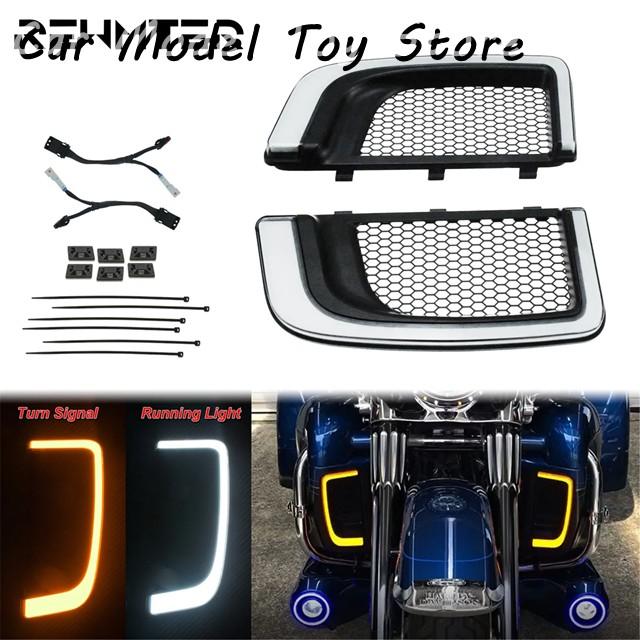 並行輸入品】ハーレー バイク LED フェアリングロワーグリルツーリング