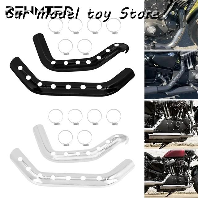 並行輸入品】ハーレー バイク黒/クロムマフラーヒートシールド